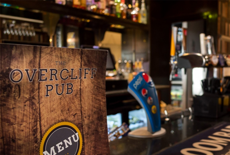 The Overcliff Pub – Traditional 2 course pub meal with hot drinks for two