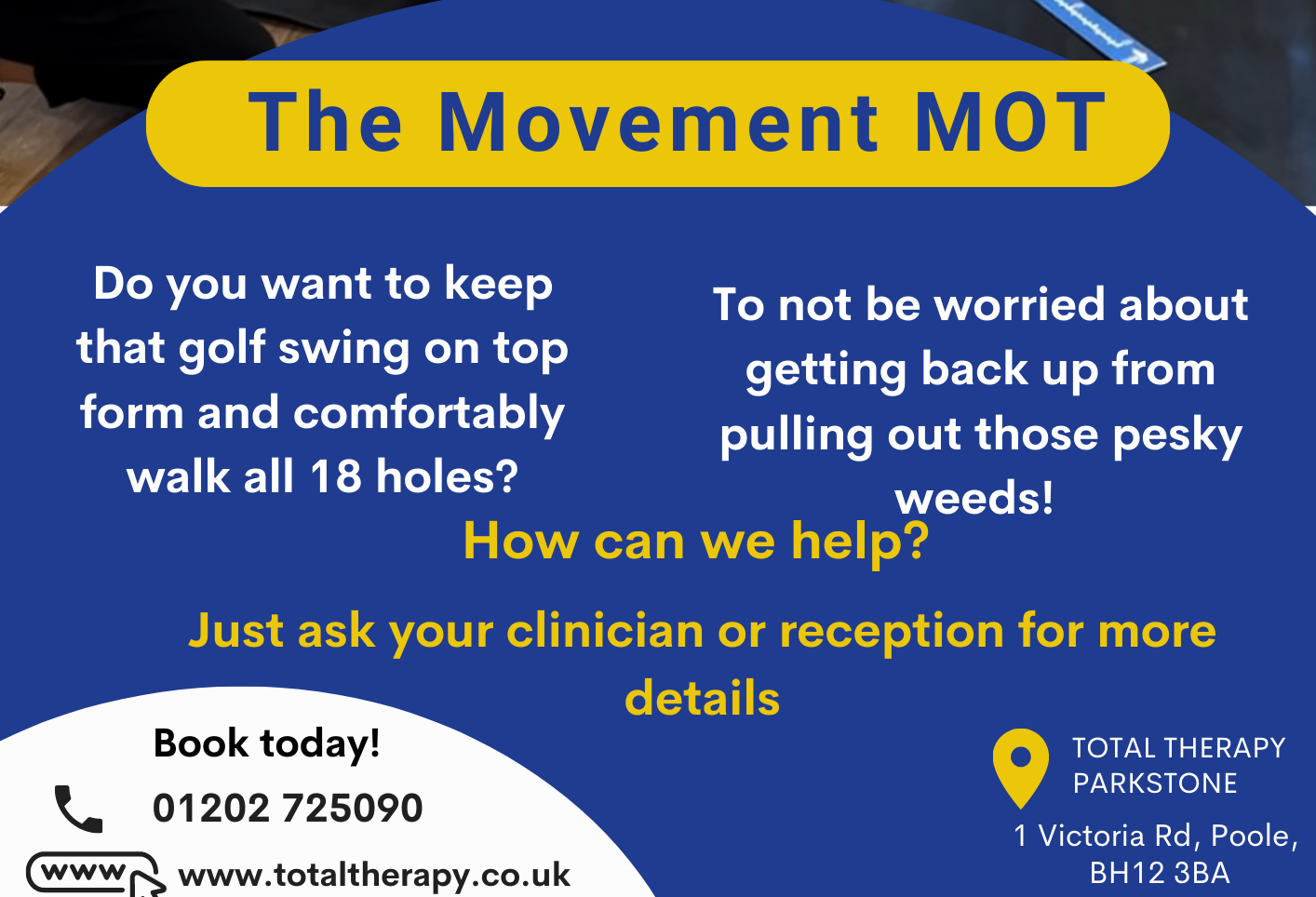 Total Therapy, Bournemouth- The Movement MOT